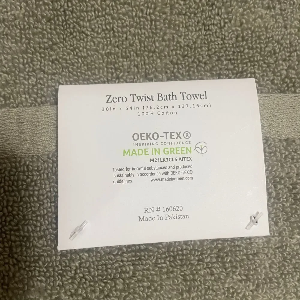 100% Cotton Bath Towel Super Soft Zero Twist 30